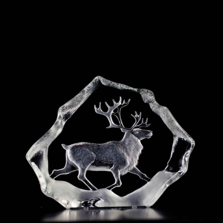 Mats Jonasson Crystal - LIMITED EDITION - WILDLIFE - Reindeer - 33126