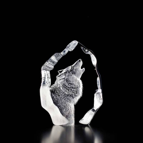 Mats Jonasson Crystal - WILDLIFE - Wolf - 33846