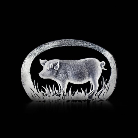 Mats Jonasson Crystal - WILDLIFE - Juvenile pig - 33923