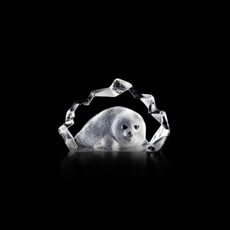 Mats Jonasson Crystal - WILDLIFE MINIATURE - Seal pup - 88100