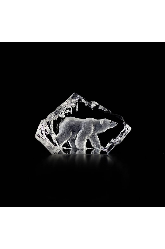 Mats Jonasson Crystal - WILDLIFE MINIATURE - Polar bear - 88117