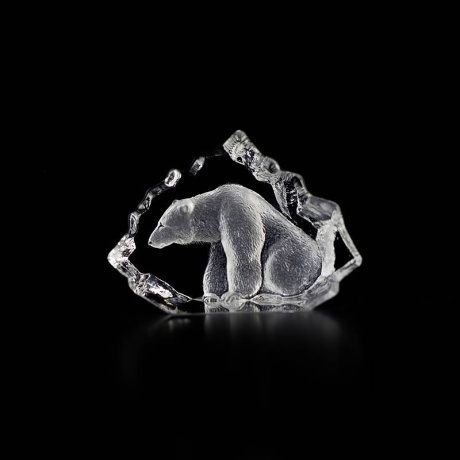 Mats Jonasson Crystal - WILDLIFE MINIATURE - Polar bear - 88118