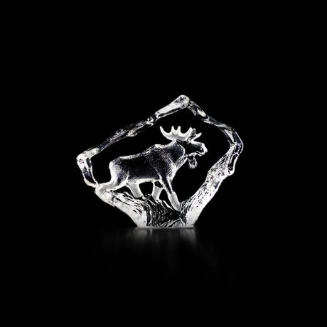 Mats Jonasson Crystal - WILDLIFE MINIATURE - Moose - 88130