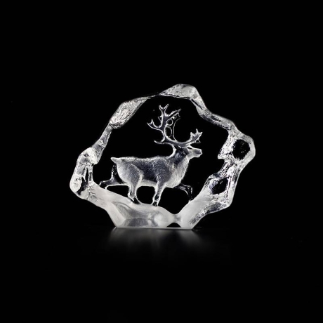 Mats Jonasson Crystal - WILDLIFE MINIATURE - Reindeer - 88138