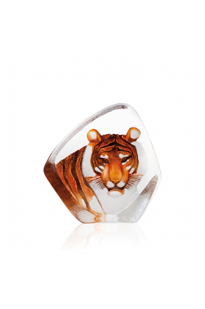 Mats Jonasson Crystal - WILDLIFE PAINTED - Tiger - 33861