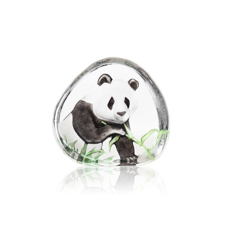 Mats Jonasson Crystal - WILDLIFE PAINTED - Panda - 33937