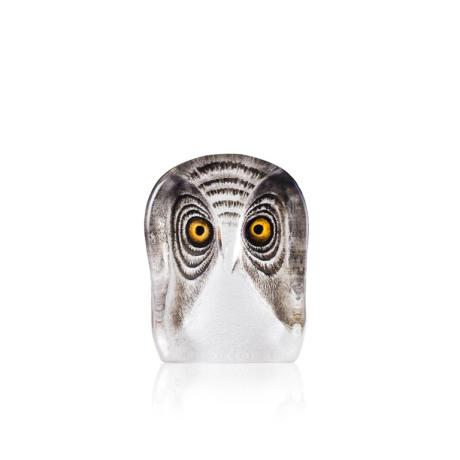 Mats Jonasson Crystal - WILDLIFE PAINTED - Owl small - 34104