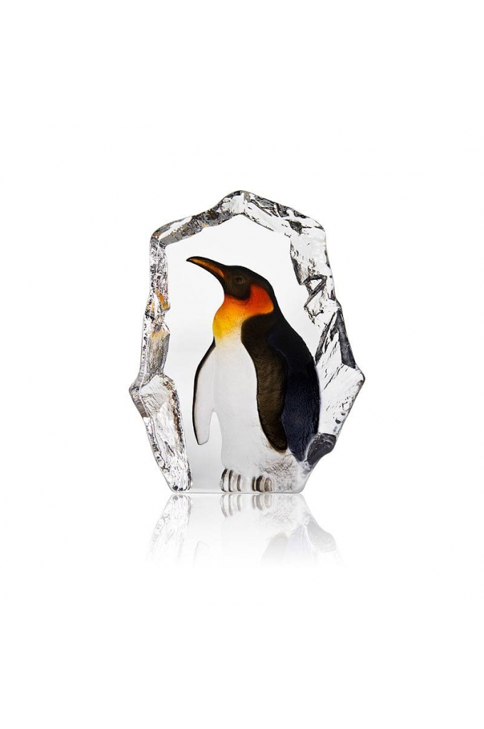 Mats Jonasson Crystal - WILDLIFE PAINTED - Penguin - 34272