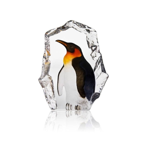 Mats Jonasson Crystal - WILDLIFE PAINTED - Penguin - 34272