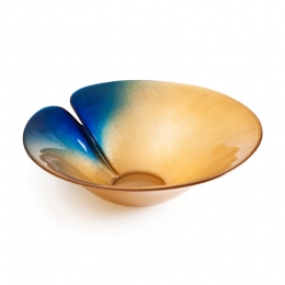 Mats Jonasson Crystal - TABLEWARE - Magic Gold bowl Ø 300 mm - 56058