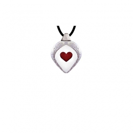 Mats Jonasson Jewellery - GLOBAL ICONS in CRYSTAL - Necklace Heart - 84115