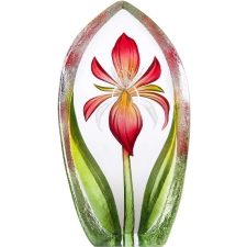 Mats Jonasson Crystal - LIMITED EDITION FLORAL FANTASY Lily red - 34250