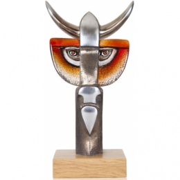 Mats Jonasson IRON & CRYSTAL - LIMITED EDITION - Sculpture 'Taurus III' Nr. 19/49 - 68145