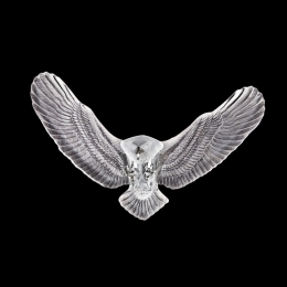 Mats Jonasson Iron & Crystal - LIMITED EDITION - INTO THE WOODS - Eagle wall sculpture by Ludvig Löfgren - 68122