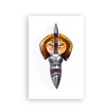 Mats Jonasson IRON & CRYSTAL - LIMITED EDITION - Wall Sculpture 'The King III' nr 3/49 - 68152