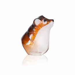 Mats Jonasson Crystal - Safari Sculptures - Curious Mouse painted crystal, small - 34246