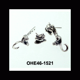Oh la la Jewellery EARRINGS - nickel free silver Earring ''Cat''