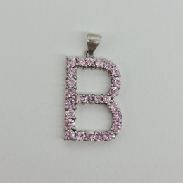 Oh la la Jewellery - Letter B Pendant, small, Silver 925 - OHP47-1761-1003