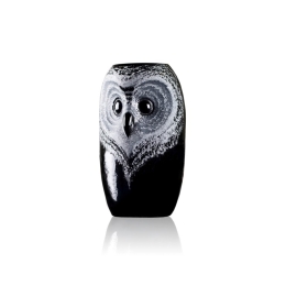 Mats Jonasson Crystal - STRIX Owl vase, small - 44118