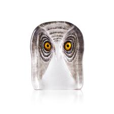 Mats Jonasson Crystal - WILDLIFE PAINTED - Owl medium - 34105
