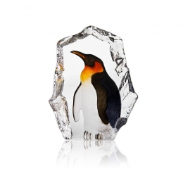 Mats Jonasson Crystal - WILDLIFE PAINTED - Penguin - 34272